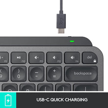 Logitech MX Keys Mini Minimalist Wireless Illuminated Keyboard, Compact, Bluetooth, Backlit, USB-C, Compatible with Apple macOS, iOS, Windows, Linux, Android, Metal Build - Graphite - 3