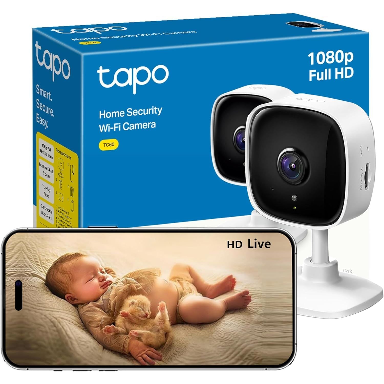 Buy Tapo,Tapo Mini Smart Security Camera (TC60) – Indoor CCTV with Alexa &amp; Google Home Compatibility - Gadcet UK | UK | London | Scotland | Wales| Near Me | Cheap | Pay In 3 | Camera Accessories