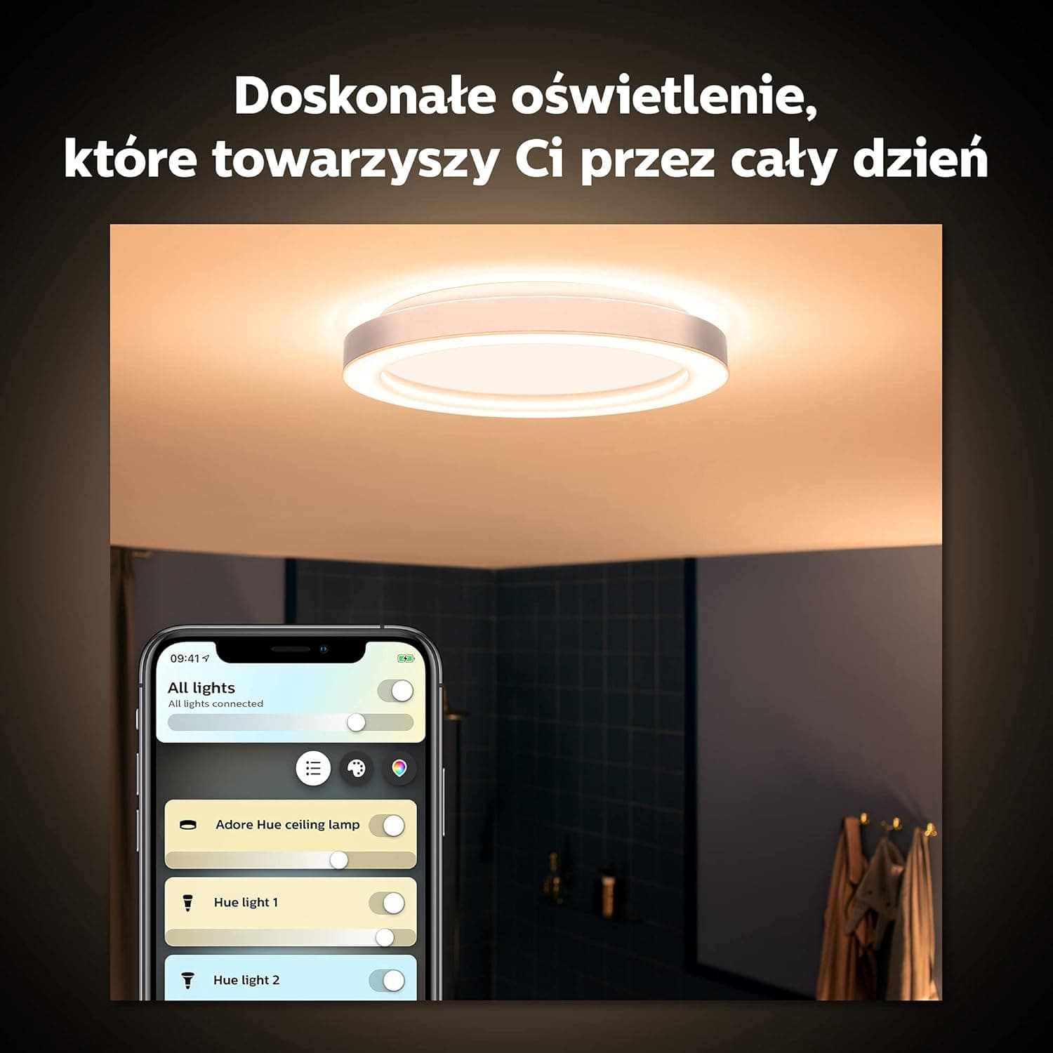 Buy Philips Hue,Philips Hue Adore White Ambiance Smart Bathroom Ceiling Light with Bluetooth, Works with Alexa, Google Assistant and Apple Homekit - Gadcet UK | UK | London | Scotland | Wales| Ireland | Near Me | Cheap | Pay In 3 | Lighting Accessories
