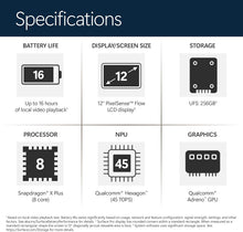 Microsoft Surface Pro 12" – Snapdragon X Plus, 8GB RAM, 256GB SSD