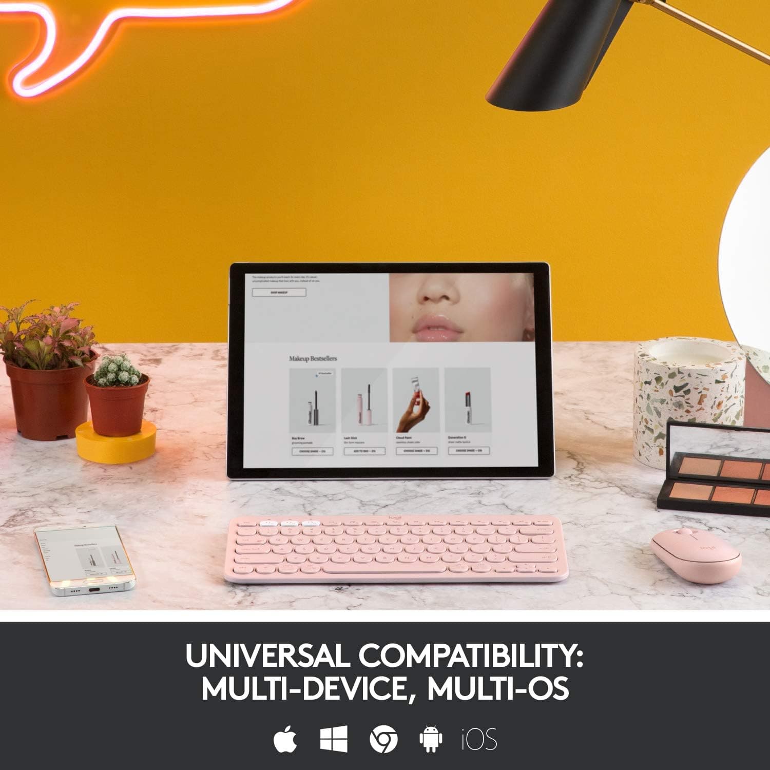 Buy Logitech,Logitech K380 Multi-Device Bluetooth Keyboard - Rose - Gadcet UK | UK | London | Scotland | Wales| Ireland | Near Me | Cheap | Pay In 3 | Keyboards