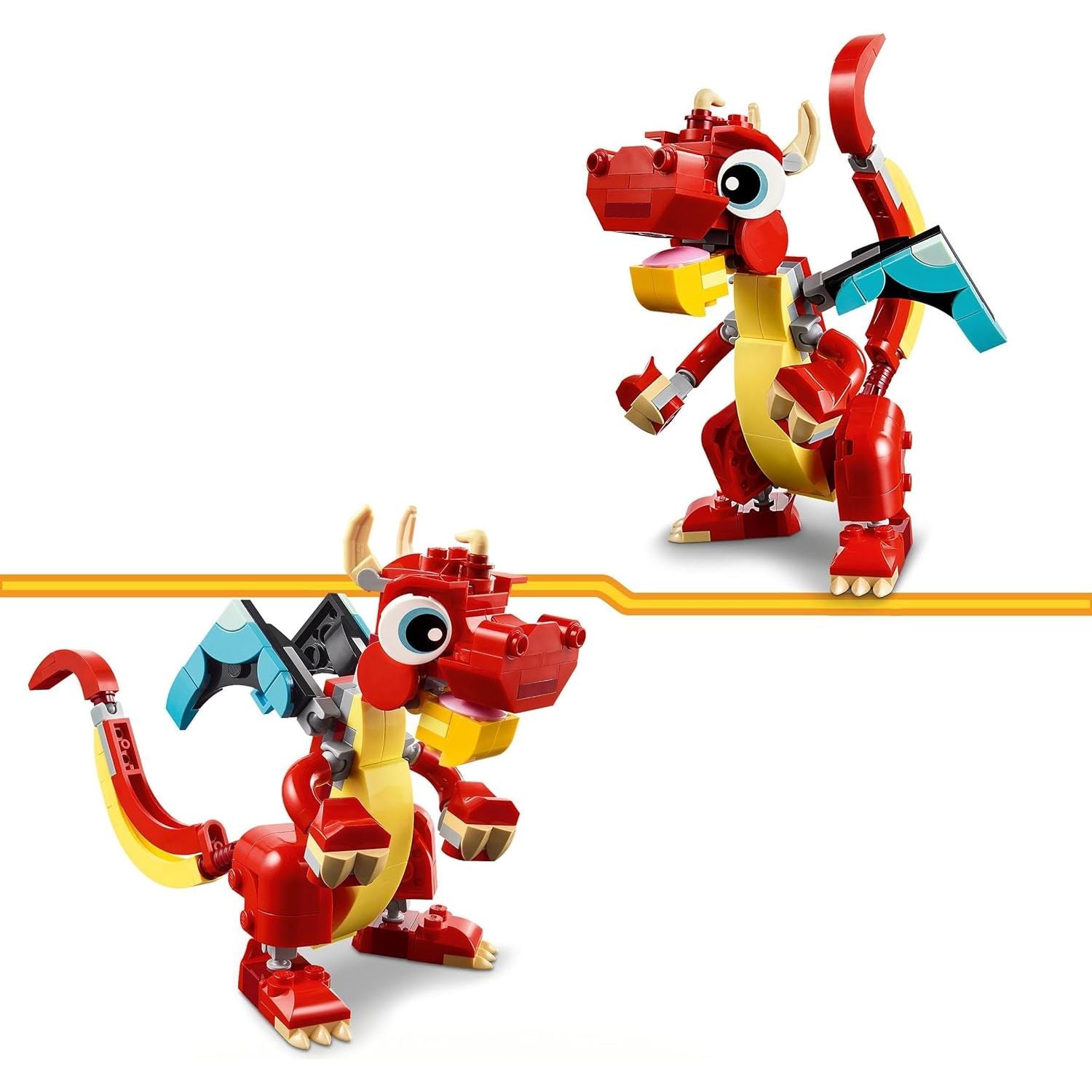 Buy LEGO,LEGO Creator 3in1 Red Dragon Toy to Fish Figure to Phoenix Bird Model, Animal Figures Set, Gifts for 6 Plus Year Old Boys, Girls and Kids - Gadcet UK | UK | London | Scotland | Wales| Near Me | Cheap | Pay In 3 | Interlocking Blocks