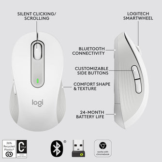 Buy Logitech,Logitech Signature M650 Wireless Mouse - Off-White - Gadcet UK | UK | London | Scotland | Wales| Ireland | Near Me | Cheap | Pay In 3 | Computer Components