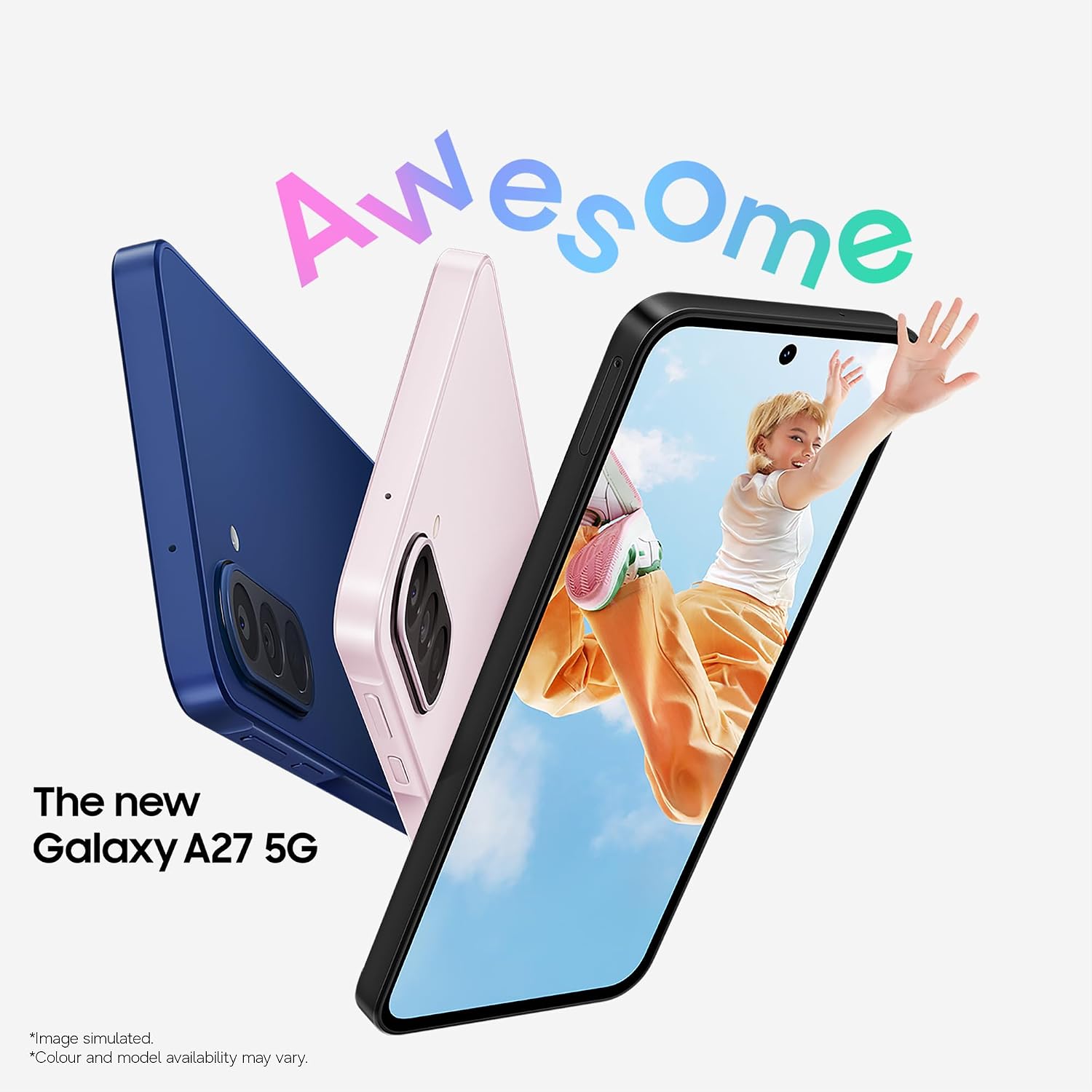 Samsung Galaxy A27 5G Dual Sim 256GB 8GB Light Pink SIM-Free Unlocked Mobile Phone