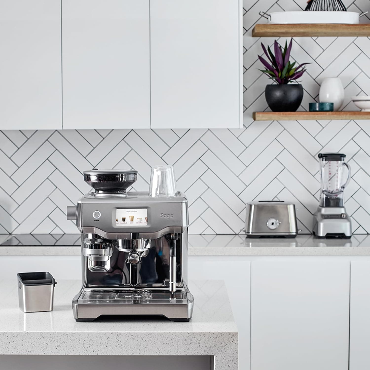 Buy Sage,Sage - The Oracle Touch - Bean to Cup Coffee Machine with Grinder and Milk Frother, Brushed Stainless Steel - Gadcet UK | UK | London | Scotland | Wales| Near Me | Cheap | Pay In 3 | Coffee Makers & Espresso Machines
