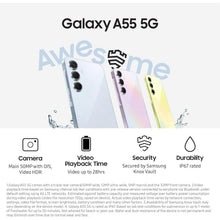 Buy Samsung,Samsung Galaxy A55 5G - 256GB 8GB RAM -  Dual-SIM  - Awesome Lemon, Unlocked - Gadcet UK | UK | London | Scotland | Wales| Near Me | Cheap | Pay In 3 | Unlocked Mobile Phones