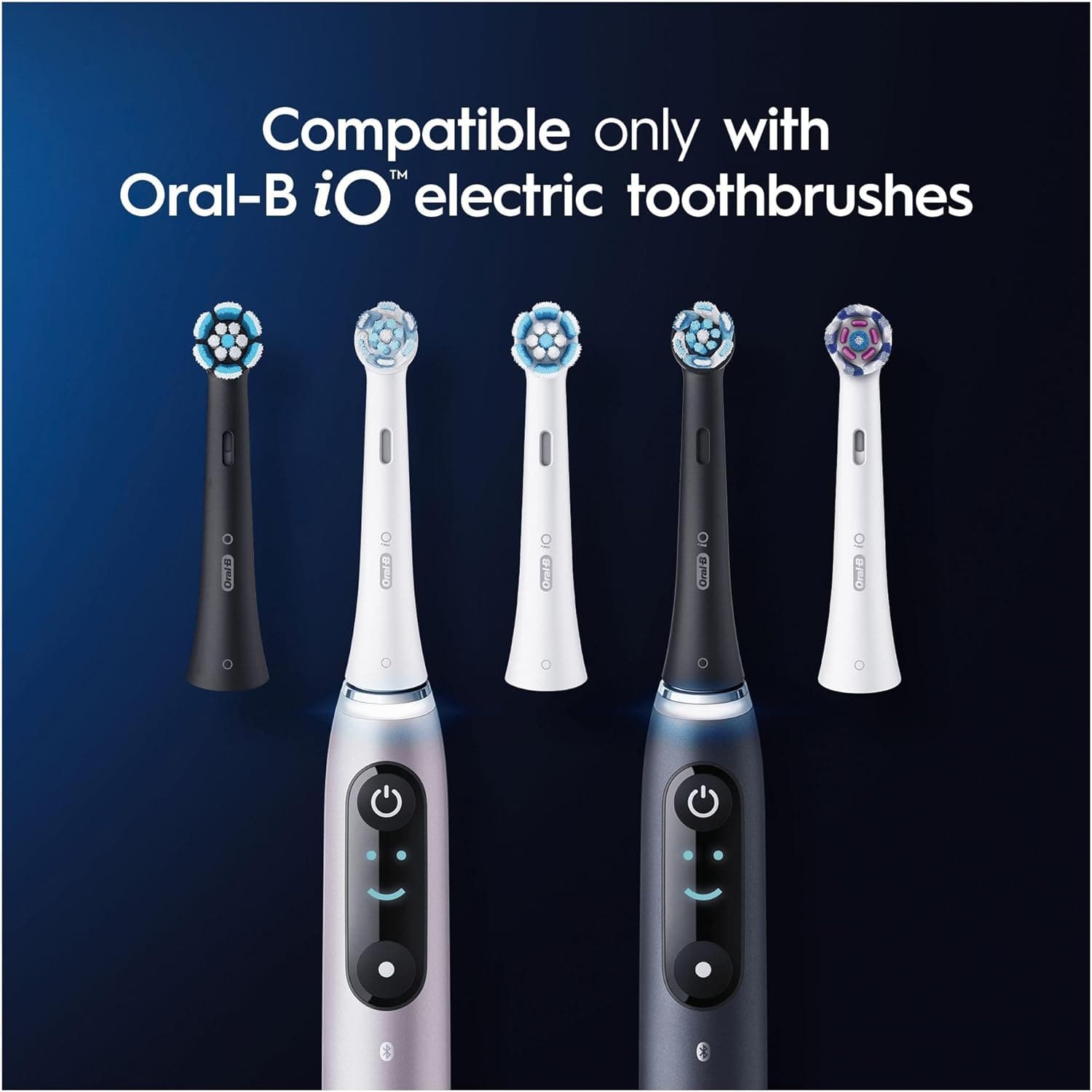 Buy Oral-B,Oral-B iO Ultimate Clean Electric Toothbrush Head, Twisted & Angled Bristles for Deeper Plaque Removal, Pack of 6 Toothbrush Heads, Suitable for Mailbox, Black - Gadcet UK | UK | London | Scotland | Wales| Near Me | Cheap | Pay In 3 | Toothbrushes