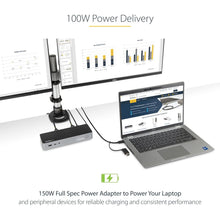 Buy StarTech.com,StarTech.com USB-C & USB-A Hybrid Docking Station – Dual 4K 60Hz, 100W Power Delivery, Thunderbolt Compatible - Gadcet UK | UK | London | Scotland | Wales| Near Me | Cheap | Pay In 3 | Laptop Docking Stations
