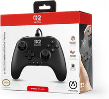 PowerA Advantage Wired Controller for Nintendo Switch 2 - Black, Officially Licensed, Hall Effects, Mappable Buttons, Pro Controller, C Button, On-board Audio Controls