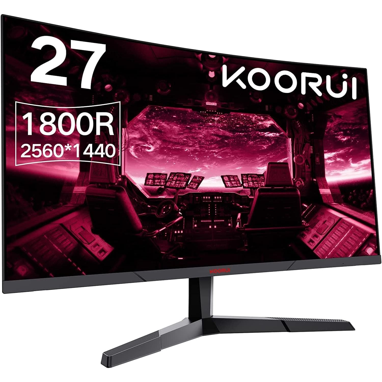 Buy KooRui,KOORUI QHD Curved 27 Inch Monitor - Gadcet.com | UK | London | Scotland | Wales| Ireland | Near Me | Cheap | Pay In 3 | Computer Monitors
