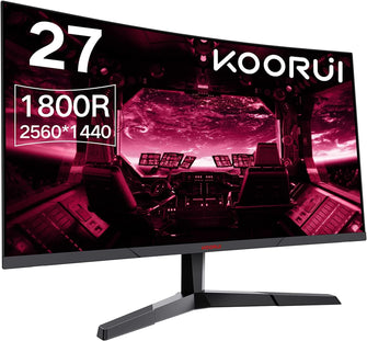 Buy KooRui,KOORUI QHD Curved 27 Inch Monitor - Gadcet.com | UK | London | Scotland | Wales| Ireland | Near Me | Cheap | Pay In 3 | Computer Monitors