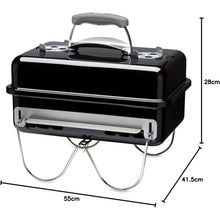 Buy Weber,Weber Go-Anywhere Portable Barbecue Grill, Black, Tabletop Camping BBQ with Lid, Porcelain-Enamelled Bowl - Gadcet UK | UK | London | Scotland | Wales| Near Me | Cheap | Pay In 3 | Outdoor Grills