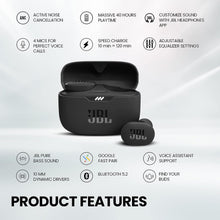 Buy JBL,JBL Tune 130NC TWS In-Ear Headphones - True Wireless Bluetooth headphones in charging case with Active Noise Cancelling and up to 40 hours battery life - Black - Gadcet UK | UK | London | Scotland | Wales| Ireland | Near Me | Cheap | Pay In 3 | Headphones & Headsets