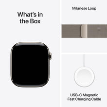 Apple Watch Series 10 GPS + Cellular 46mm – Natural Titanium Case, Natural Milanese Loop S/M, ECG & Always-On Retina Display