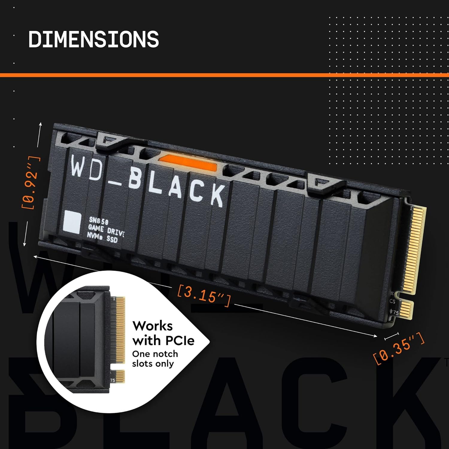 Buy WD,WD Black SN850 w/Heatsink (PCIe 4.0, PS5 Comp) 1TB 2280 NVMe M.2 - Gadcet UK | UK | London | Scotland | Wales| Near Me | Cheap | Pay In 3 | Hard Drives