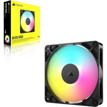 Buy Corsair,Corsair RS120 ARGB 120mm PWM Fan - Daisy-Chain Connection, Low-Noise, Magnetic Dome Bearing, Single Pack - Black - Gadcet UK | UK | London | Scotland | Wales| Near Me | Cheap | Pay In 3 | Electronics