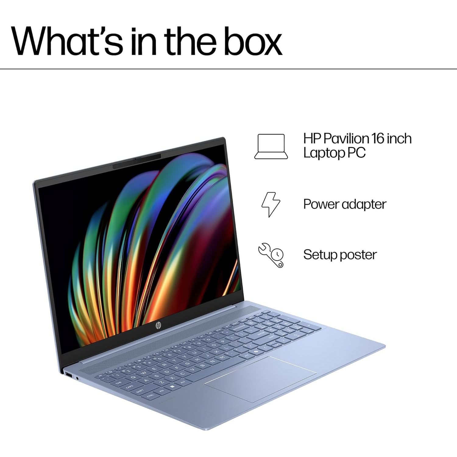 Buy HP,HP Pavilion 16 – Intel Core Ultra 5-125U, 16GB RAM, 512GB SSD, Intel Arc Graphics, Win 11, Sky Blue - Gadcet UK | UK | London | Scotland | Wales| Near Me | Cheap | Pay In 3 | Laptops