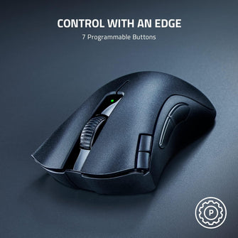 Buy RAZER,Razer DeathAdder V2 X HyperSpeed - Ergonomic Mouse for Wireless Gaming (235 Hours of Battery Life, HyperSpeed Wireless, 14K DPI Optical Sensor, Mechanical Switches Gen-2, 7 Programmable Buttons) Black - Gadcet UK | UK | London | Scotland | Wales| Near Me | Cheap | Pay In 3 | Keyboard & Mouse