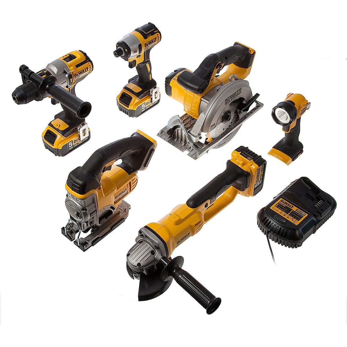 Buy DeWalt,DeWalt DCK694P3 18V XR Brushless 6-Piece Power Tool Kit – Black/Yellow - Gadcet UK | UK | London | Scotland | Wales| Near Me | Cheap | Pay In 3 | Power Tool Combo Sets