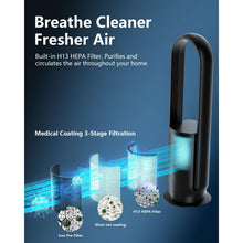Buy Ultty,Ultty Bladeless Tower Fan with HEPA Air Purifier – 80cm Oscillating, 9 Speeds, Remote, Timer, Touch Control, Black (CR022D) - Gadcet UK | UK | London | Scotland | Wales| Near Me | Cheap | Pay In 3 | Desk & Pedestal Fans