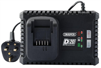 Buy Draper,Draper 55913 D20 20V Fast Battery Charger – Quick Charging for D20 Power Tool Batteries - Gadcet UK | UK | London | Scotland | Wales| Near Me | Cheap | Pay In 3 | Batteries