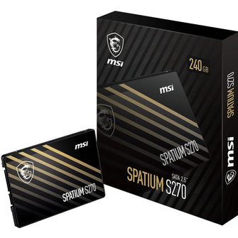 MSI SPATIUM S270 SSD 240GB – SATA 3, 2.5" Solid State Drive