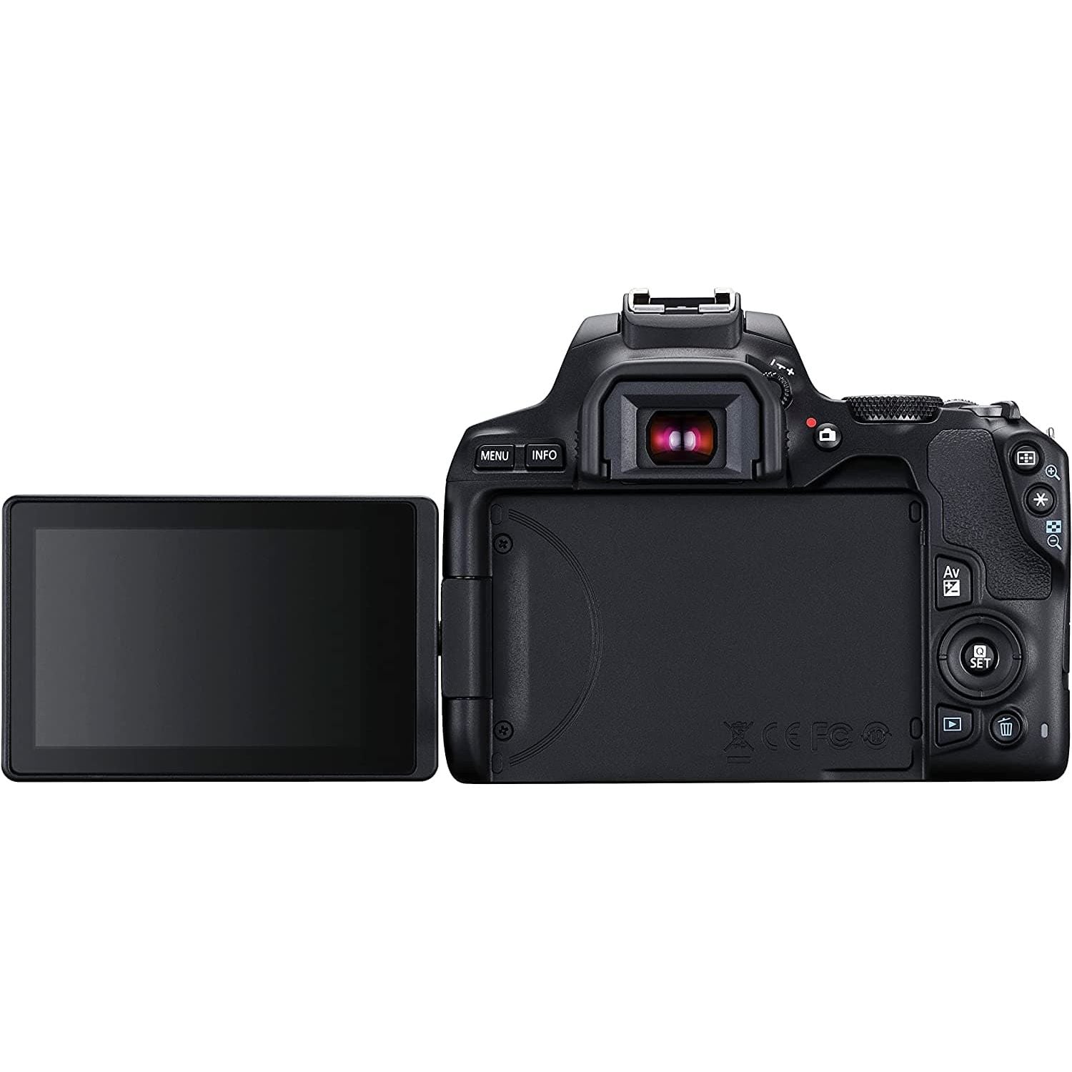Buy Canon,Canon EOS 250D digital camera (24.1 megapixels, 7.7 cm (3 inches) Vari-Angle Display, APS-C sensor, 4K, Full-HD, DIGIC 8, WLAN, Bluetooth) incl. EF-S 18-55mm f/3.5-5,6 III lens black - Gadcet.com | UK | London | Scotland | Wales| Ireland | Near Me | Cheap | Pay In 3 | Cameras