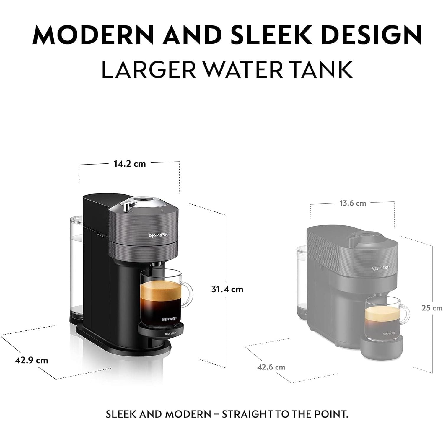 Buy Nespresso,Nespresso Vertuo Next by Krups - Automatic Pod Coffee Machine for Americano, Decaf, Espresso, Grey - Gadcet UK | UK | London | Scotland | Wales| Ireland | Near Me | Cheap | Pay In 3 | Coffee Makers & Espresso Machines