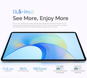 Buy Honor,HONOR Pad X9 WIFI 11.5'' Multi-Window 7250mAh Battery 4GB+128GB - Space Grey - Gadcet UK | UK | London | Scotland | Wales| Ireland | Near Me | Cheap | Pay In 3 | Tablet Computers