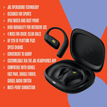 JBL Endurance Zone True Wireless Open-Ear Sport Headphones – Black/Lime
