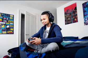 Buy Trust,Trust Gaming GXT 488 Forze [Officially Licensed for PlayStation] Gaming Headset for PS4 with Flexible Microphone and Inline Remote Control, Over Ear Gaming Headphones - Black - Gadcet UK | UK | London | Scotland | Wales| Near Me | Cheap | Pay In 3 | Headphones & Headsets