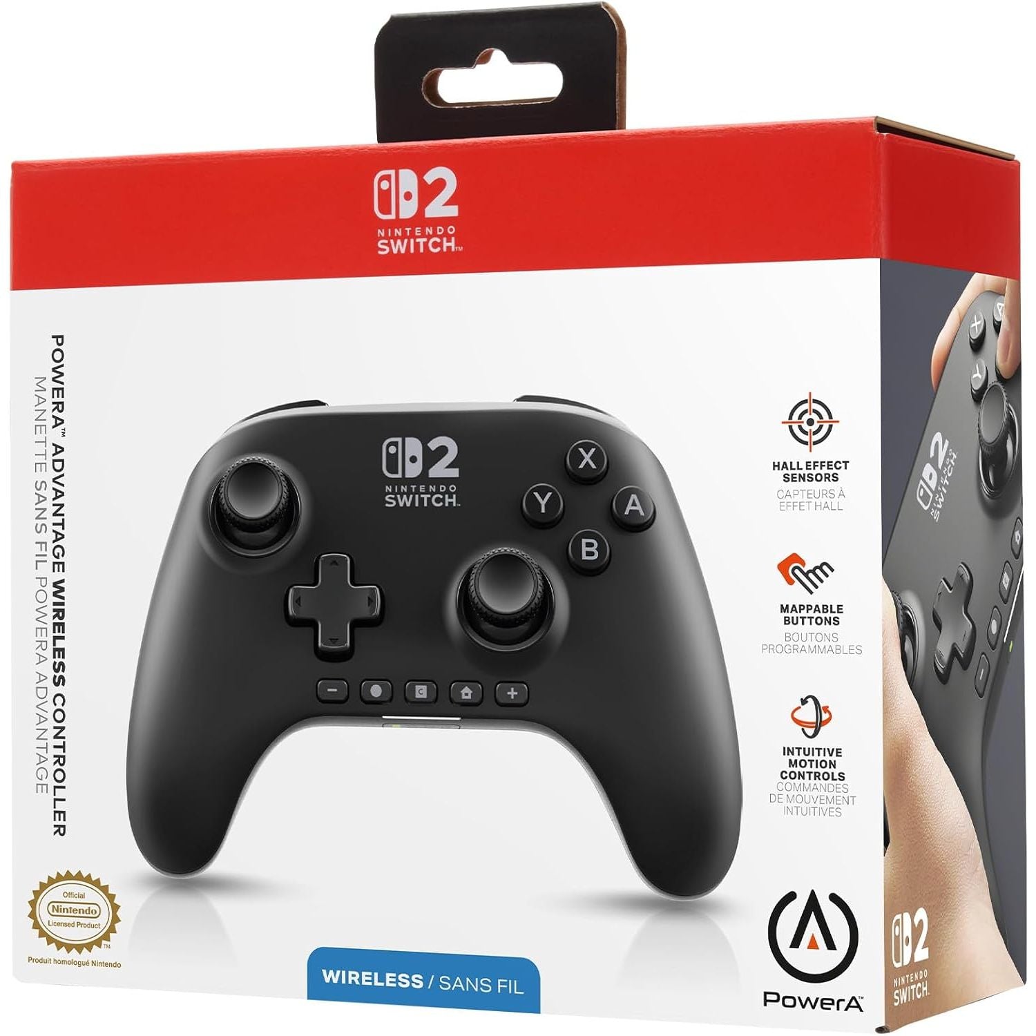 Buy PowerA,PowerA Advantage Wireless Controller for Nintendo Switch 2 Black | Hall Effect - Gadcet UK | UK | London | Scotland | Wales| Near Me | Cheap | Pay In 3 | Game Controllers