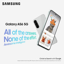 Samsung Galaxy A56 5G Dual SIM, 8GB RAM, 256GB Storage - Unlocked - Awesome Light Grey