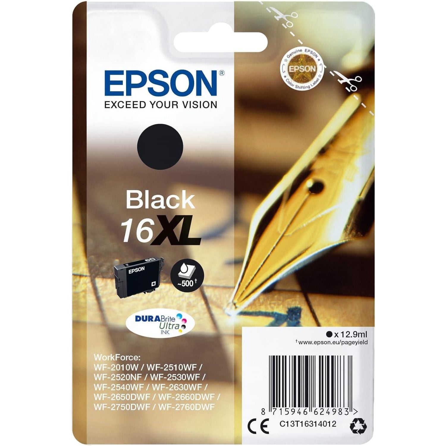 Buy Epson,Epson 16XL Black Pen & Crossword High Yield Genuine, DURABrite Ultra Ink - Gadcet UK | UK | London | Scotland | Wales| Near Me | Cheap | Pay In 3 | Toner & Inkjet Cartridges