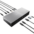 Buy Kensington,Kensington SD5000T5 EQ Thunderbolt 5 Dock – Triple 8K/4K Display, 140W PD, SD/MicroSD, Ethernet, USB-A, Space Grey (K35201EU) - Gadcet UK | UK | London | Scotland | Wales| Near Me | Cheap | Pay In 3 | Laptop Docking Stations