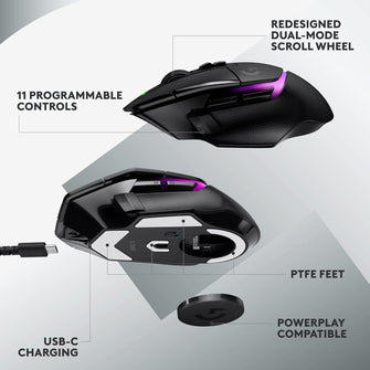 Logitech G502 X Plus Wireless Gaming Mouse [Black] - 7