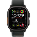 Apple Watch Ultra 2 GPS + Cellular 49mm - Black Rugged Titanium Case, Sports Watch with Black Sports Straps
