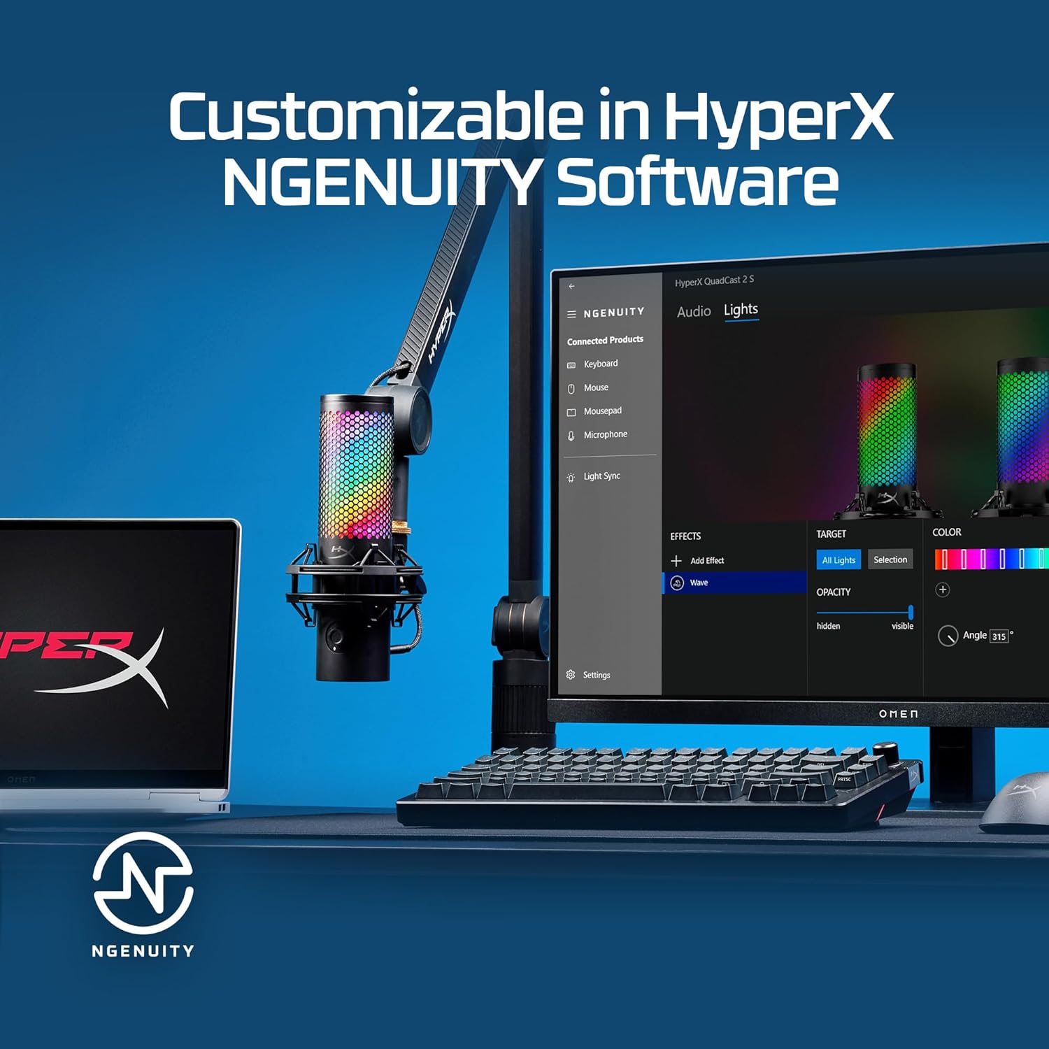 Buy HyperX,HyperX QuadCast S USB Microphone – RGB Lighting, Shock Mount, Onboard Controls, USB-C, for PC & Mac – Black - Gadcet UK | UK | London | Scotland | Wales| Near Me | Cheap | Pay In 3 | Microphones