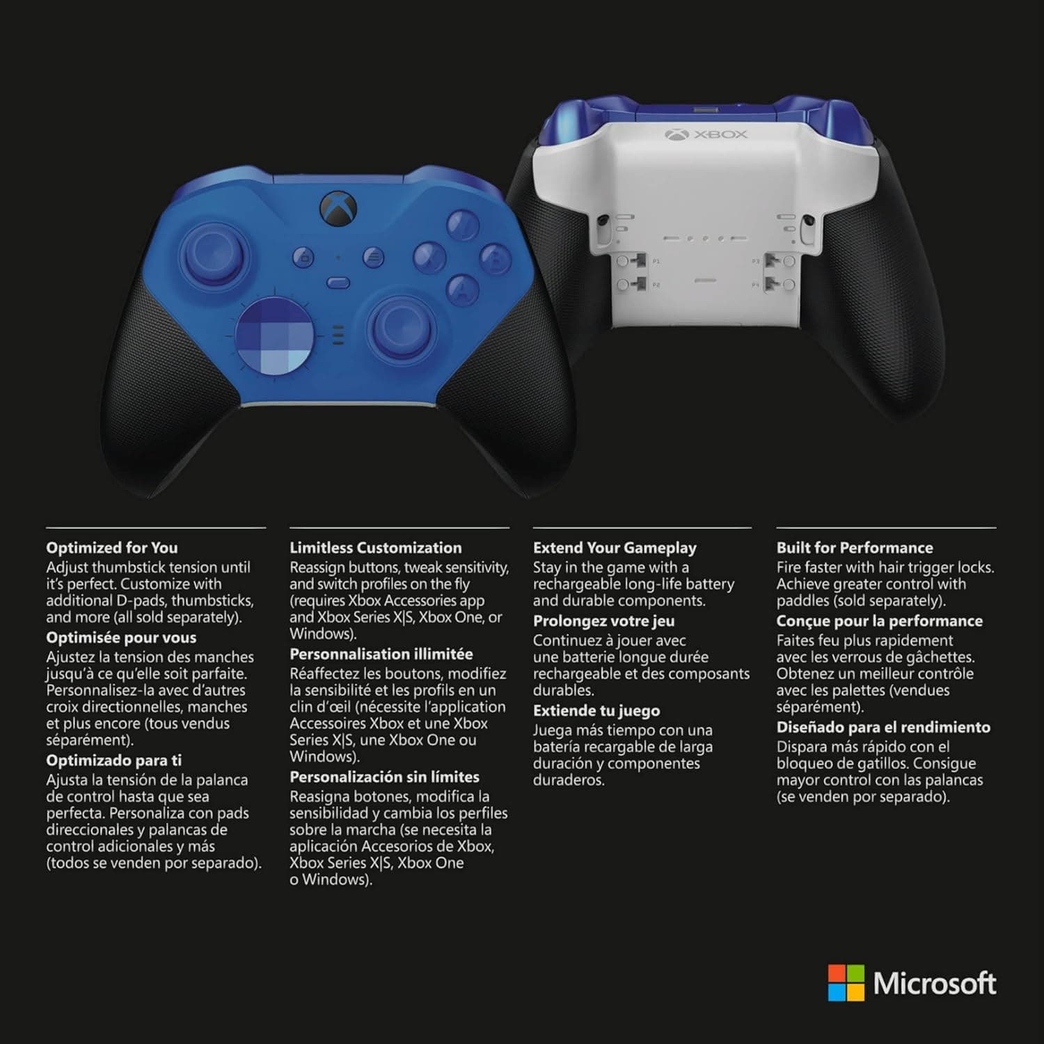 Buy Xbox,Xbox Elite Wireless Controller Series 2 – Core Edition (Blue) - Gadcet UK | UK | London | Scotland | Wales| Near Me | Cheap | Pay In 3 | Video Game Console Accessories