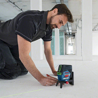 Bosch Professional 12V System Laser Level GCL 2-50 CG (1 battery 12V + charger, green laser, interior, w/app function, mount, visible working range: up to 20m, in L-Boxx)