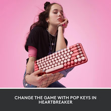 Buy Logitech,Logitech POP Keys Mechanical Wireless Keyboard with Customisable Emoji Keys, Durable Compact Design, Bluetooth or USB Connectivity, Multi-Device, OS Compatible - Heartbreaker - Gadcet UK | UK | London | Scotland | Wales| Near Me | Cheap | Pay In 3 | Keyboard & Mouse