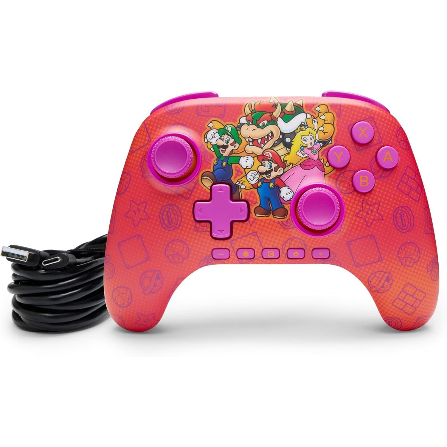 PowerA Advantage Wireless Controller for Nintendo Switch 2 - Mario Friends, Officially Licensed, Hall Effects, Mappable Buttons, Pro Controller, C Button, Motion Controls