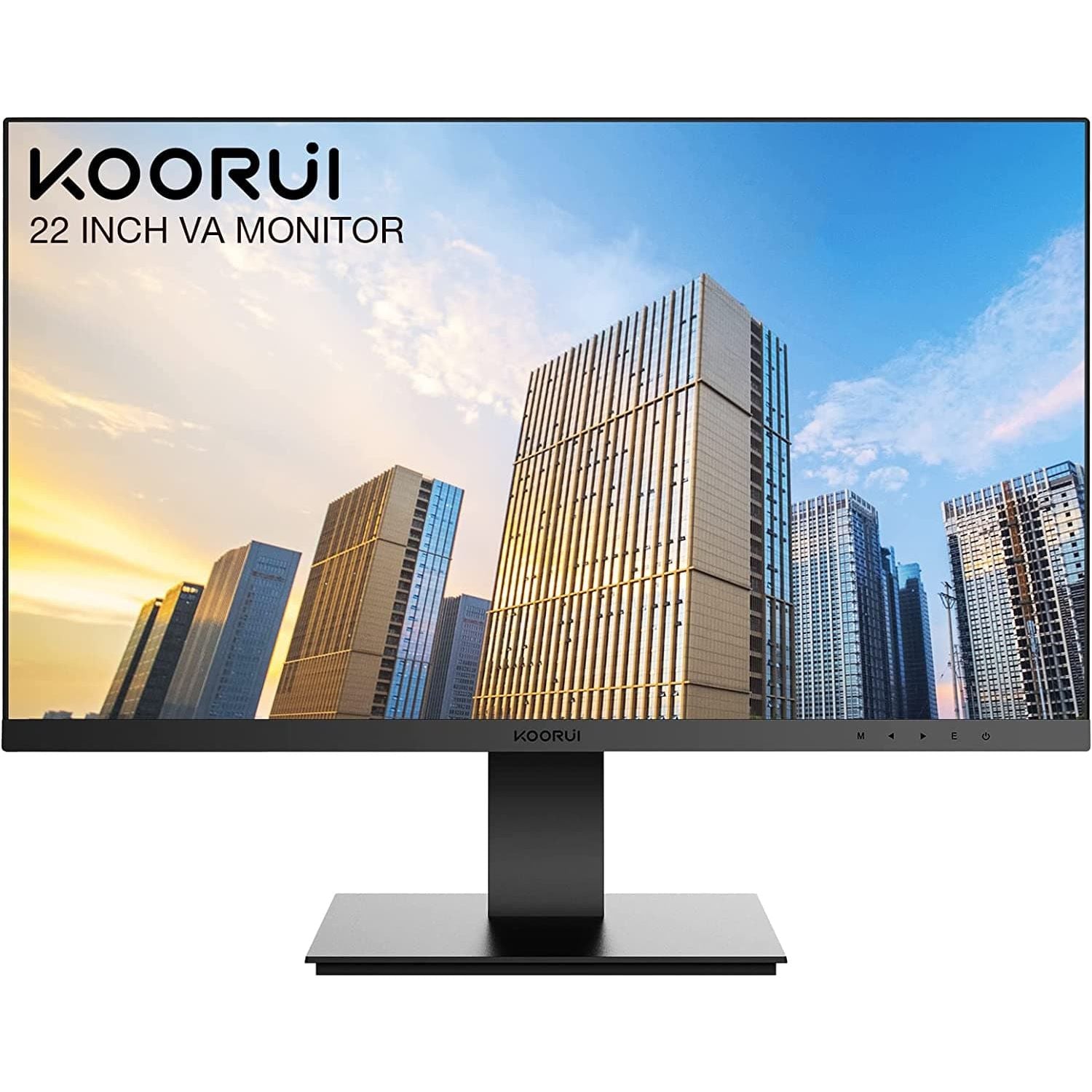 Buy KooRui,KOORUI 22 Inch Business Computer Monitor, FHD 1080p 75hz Desktop Monitor, Ultra Thin Eye Care Bezel HDMI VGA Ports LED Monitor for PC, Black - Gadcet.com | UK | London | Scotland | Wales| Ireland | Near Me | Cheap | Pay In 3 | Computer Monitors