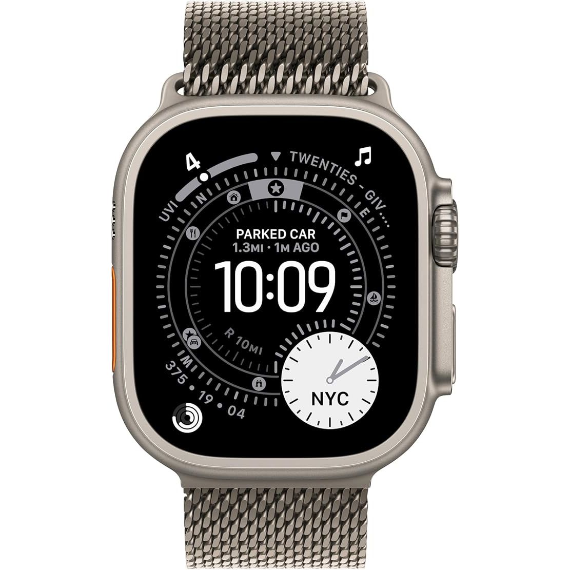 Buy Ecat Tech Ltd,Apple Watch Ultra 49mm Natural Titanium Milanese Loop Strap Small - Gadcet UK | UK | London | Scotland | Wales| Near Me | Cheap | Pay In 3 | Watch Bands
