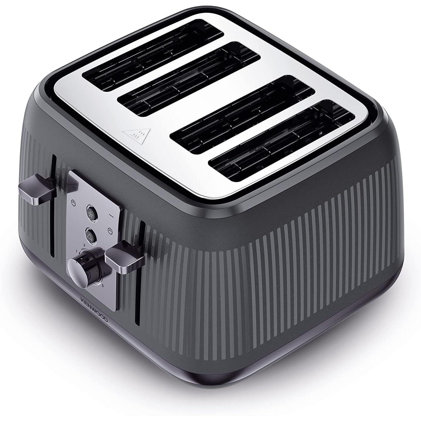 Buy Kenwood,Kenwood Dusk Toaster, 4 Slot Toaster, Reheat, 5 Browning Settings, Defrost and Cancel Functions, Pull Crumb Tray, TFP30.000GY, 1800W, Slate Grey - Gadcet UK | UK | London | Scotland | Wales| Near Me | Cheap | Pay In 3 | Toasters