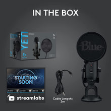 Logitech,Logitech G Blue Yeti Game Streaming Kit with 3 streamlabs Themes & custom Pop Filter - Gadcet.com