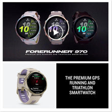 Buy Garmin,Garmin Forerunner 970 – Premium GPS Running & Triathlon Smartwatch with AMOLED Display, Built-in LED Flashlight, Soft Gold Titanium Case, French Gray/Translucent Indigo Band - Gadcet UK | UK | London | Scotland | Wales| Near Me | Cheap | Pay In 3 | Smart Watches