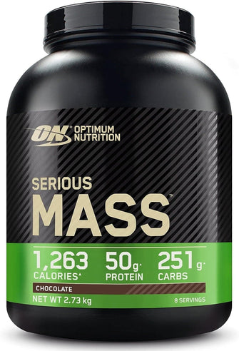 Buy Optimum Nutrition,Optimum Nutrition Serious Mass - Chocolate Flavored High-Calorie Weight Gainer, Protein Powder with 25 Vitamins & Minerals, Creatine & Glutamine, 2.73 kg, 8 Servings - Gadcet UK | UK | London | Scotland | Wales| Ireland | Near Me | Cheap | Pay In 3 | Weight Gainer Protein Powder