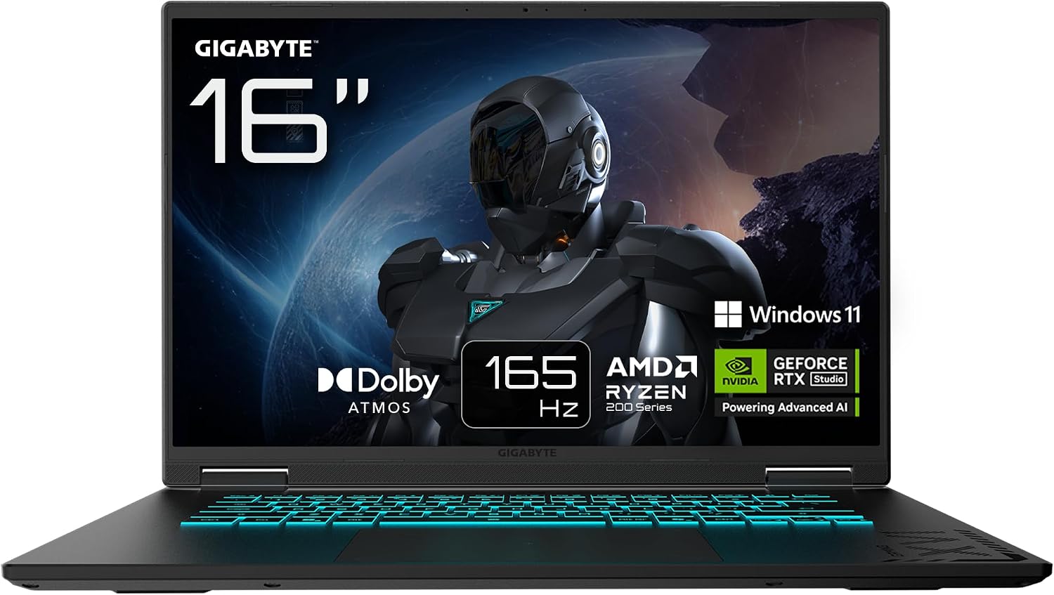 GIGABYTE GAMING A16 16" Gaming Laptop – Ryzen 7 260, RTX 5060 8GB, 16GB DDR5, 1TB SSD, 165Hz – Windows 11