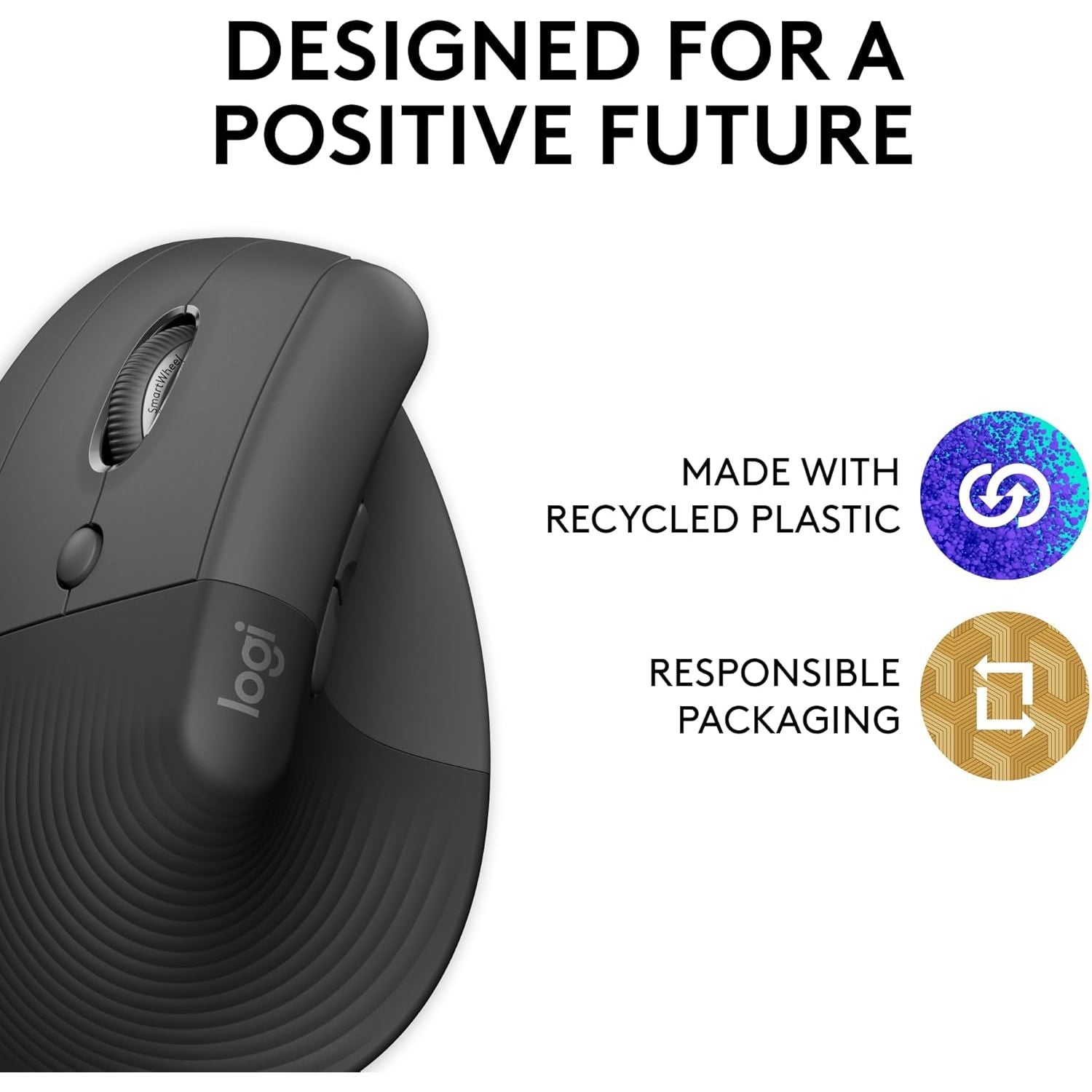 Buy Logitech,Logitech Lift Left Vertical Ergonomic Mouse – Graphite - Gadcet UK | UK | London | Scotland | Wales| Near Me | Cheap | Pay In 3 | Mice & Trackballs